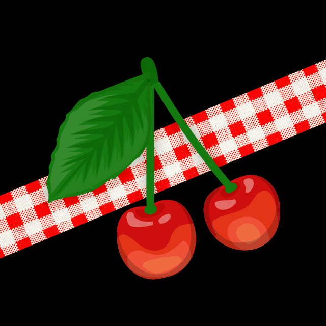 さくらんぼとお花の画像2