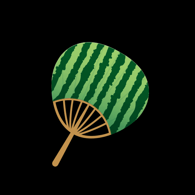 うちわ（スイカ）の画像2