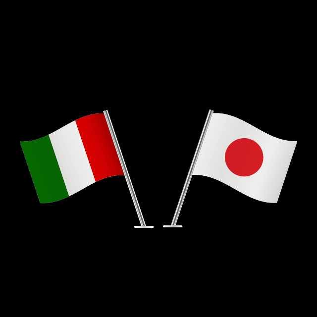 ニッポンとイタリアの応援旗の画像2