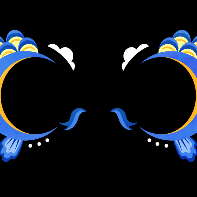 鯉メイク（青）の画像2