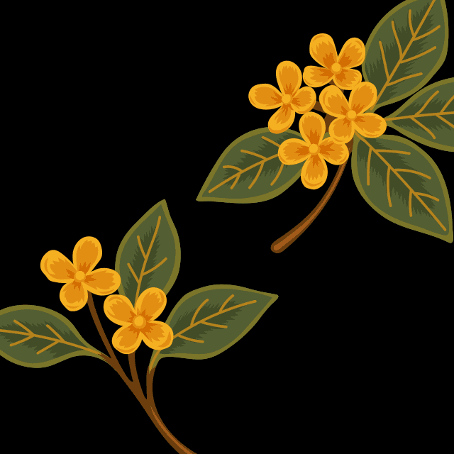 金木犀のブローチの画像2