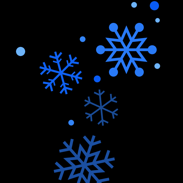 雪の結晶（ブルー）の画像2