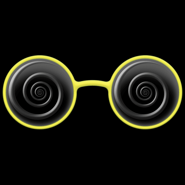 ガリ勉めがね（黄）の画像2