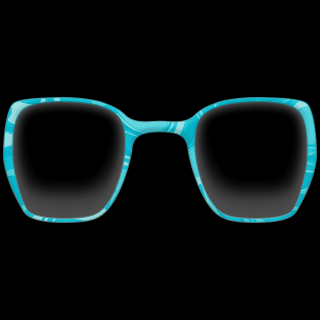 スクエアめがね（緑）の画像2