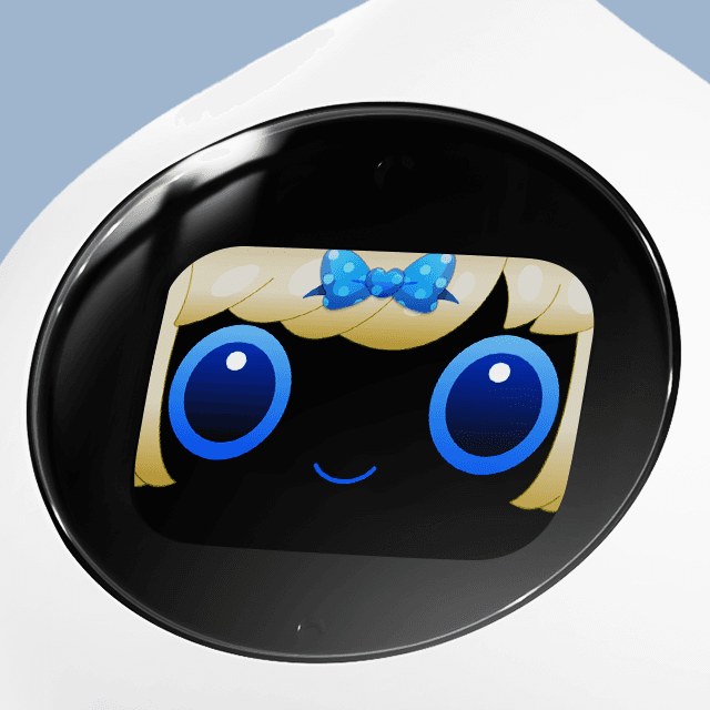 ボブヘアと水色リボンカチューシャの画像1