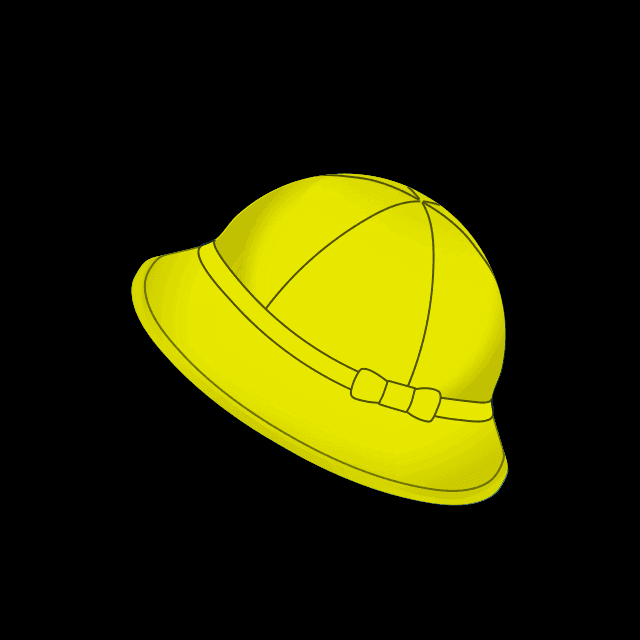スクール帽子（黄）の画像2