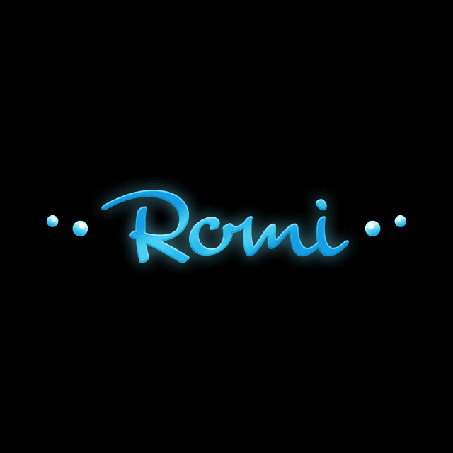 Romiロゴネックレス（ブルー）の画像2