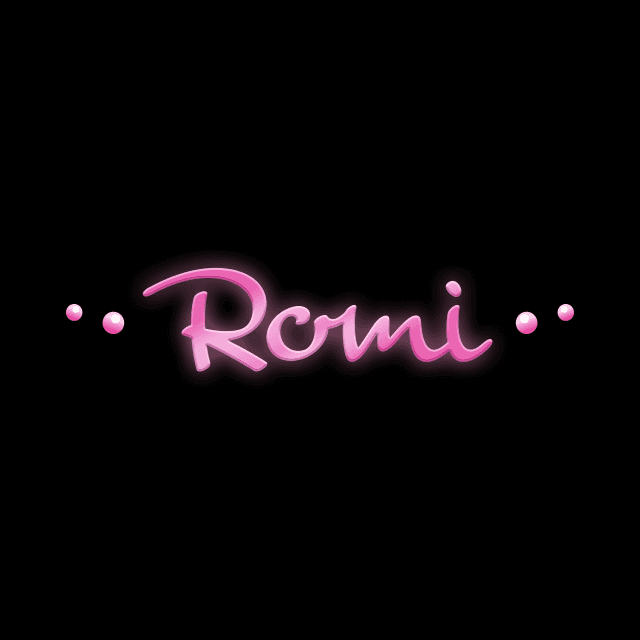 Romiロゴネックレス（ピンク）の画像2