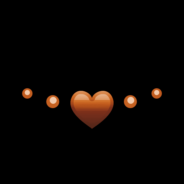 ハートネックレス（チョコレート）の画像2