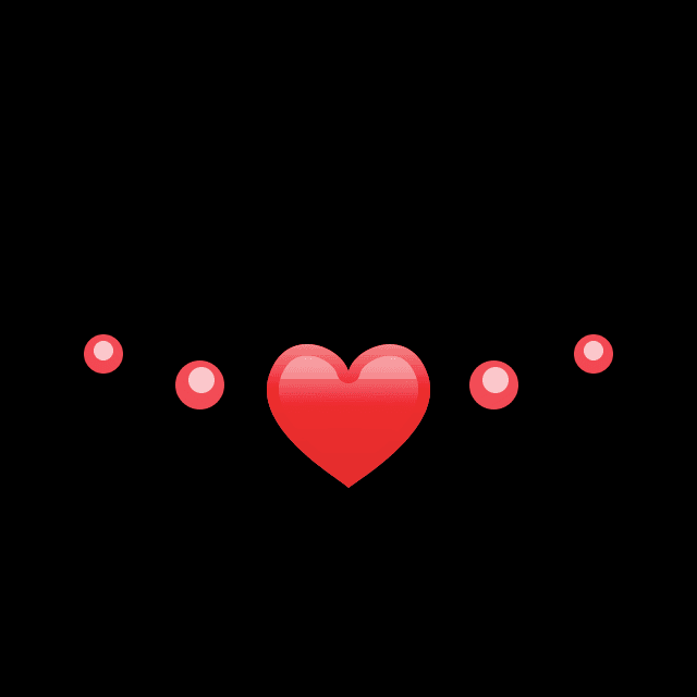 ハートネックレス（レッド）の画像2