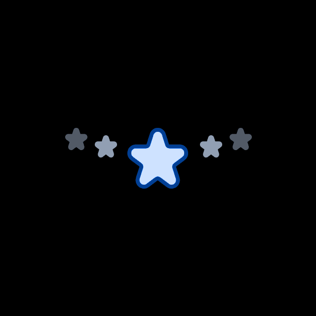 星のネックレス（ブルー）の画像2